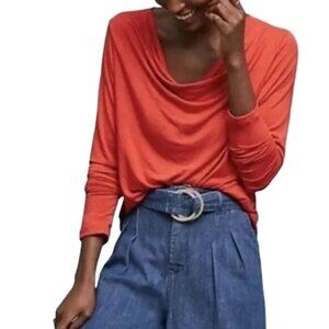 NWT Anthropologie Dolan Scoop Neck Top Size Small